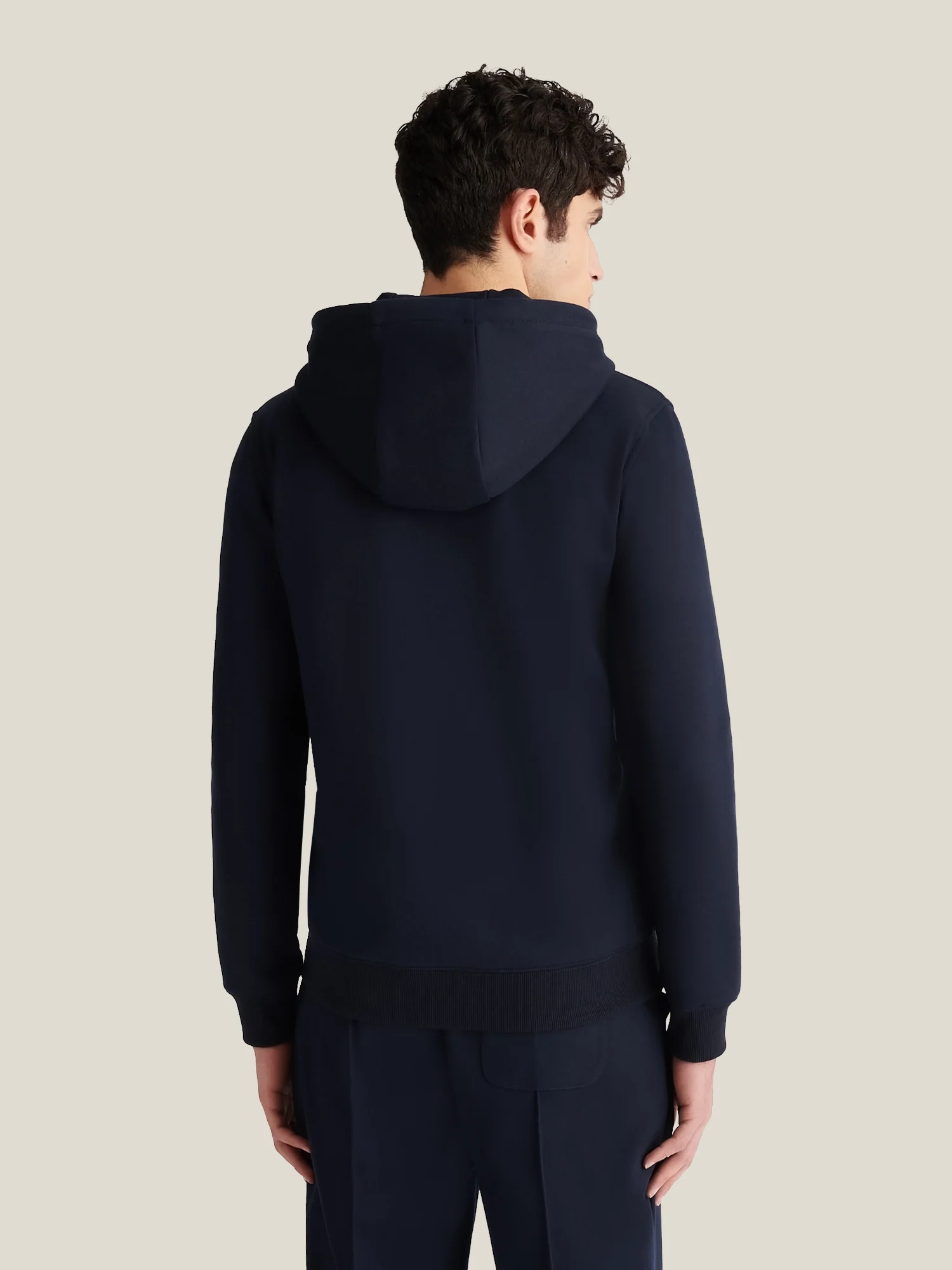 Riva Zip Hooded Jacket in Dark Sapphire Navy - Image 5