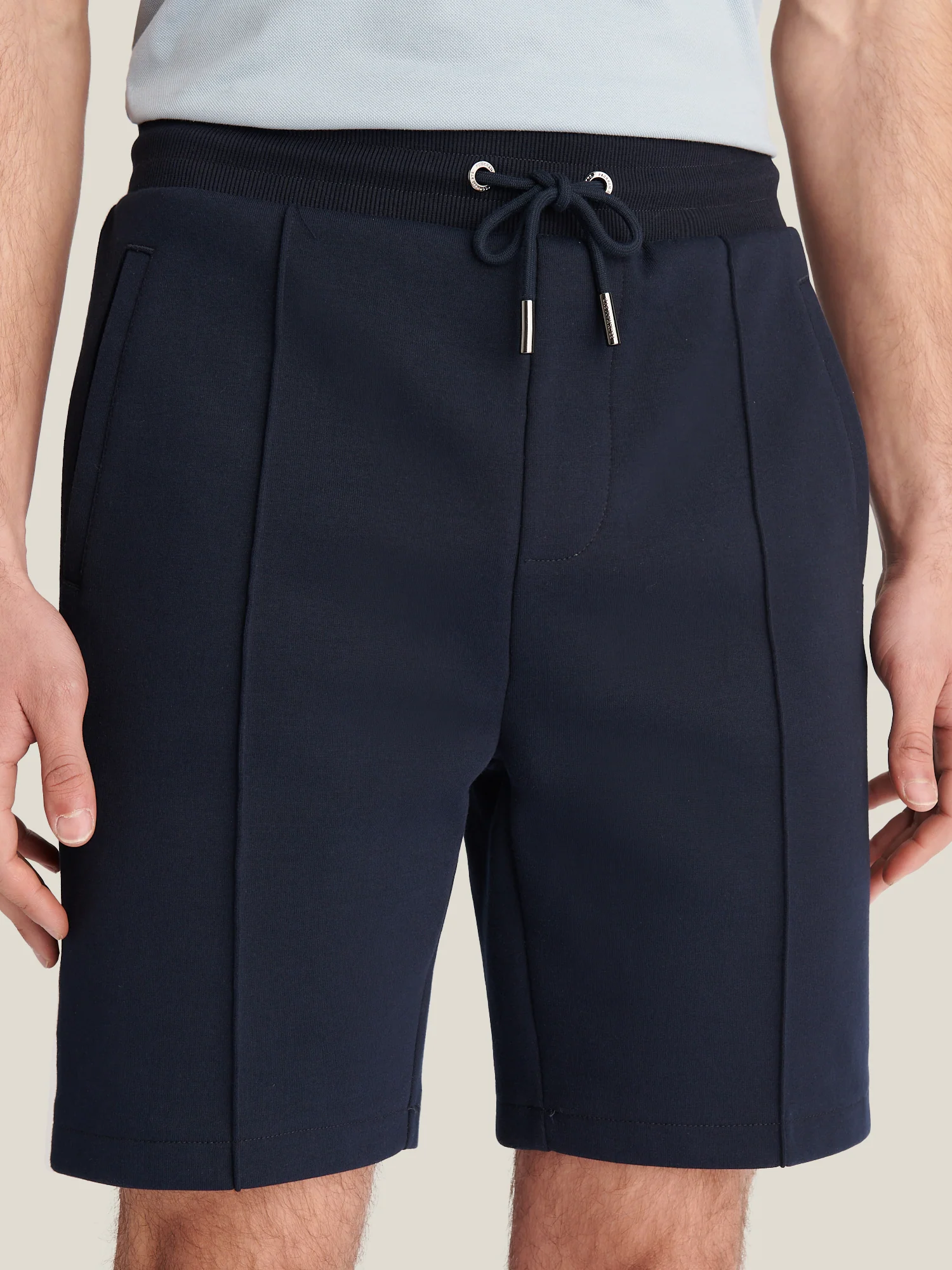 Riva Jersey Interlock Short in Dark Sapphire Navy - Image 3