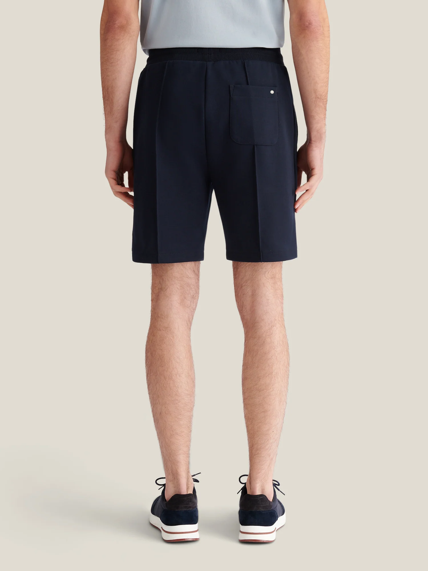 Riva Jersey Interlock Short in Dark Sapphire Navy - Image 4