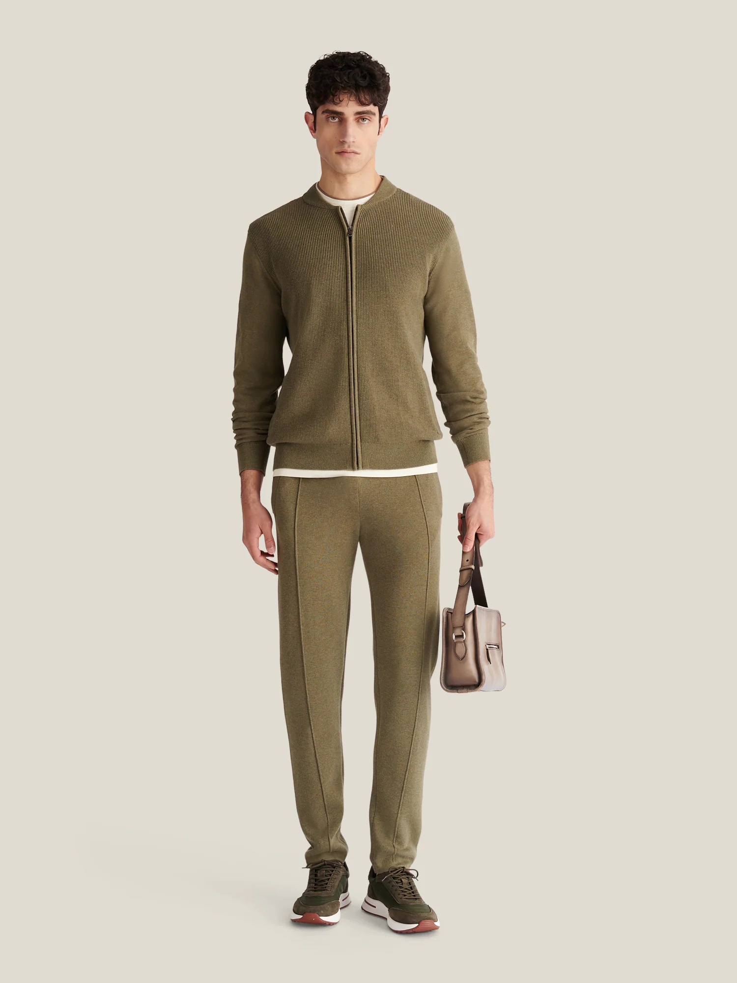 Milano Knit Jogger Tea Leaf - Image 2
