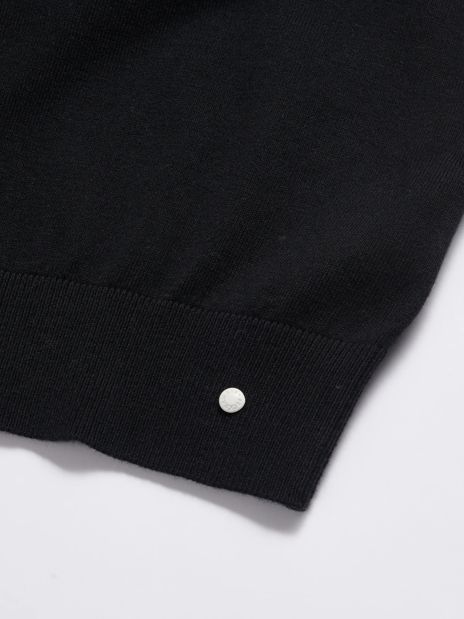 Genovese Knitted T-Shirt in Black - Image 2