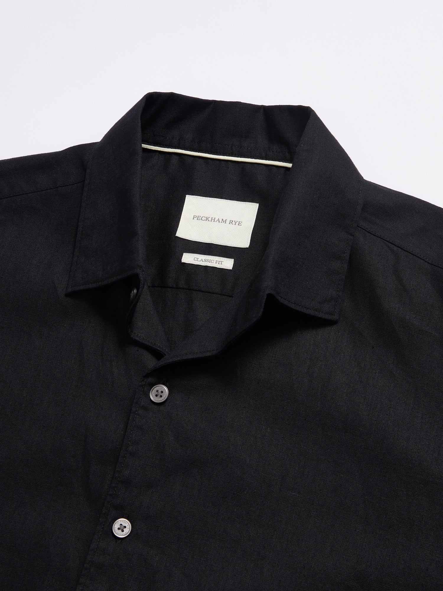 Grove Linen Blend Shirt in Black - Image 3