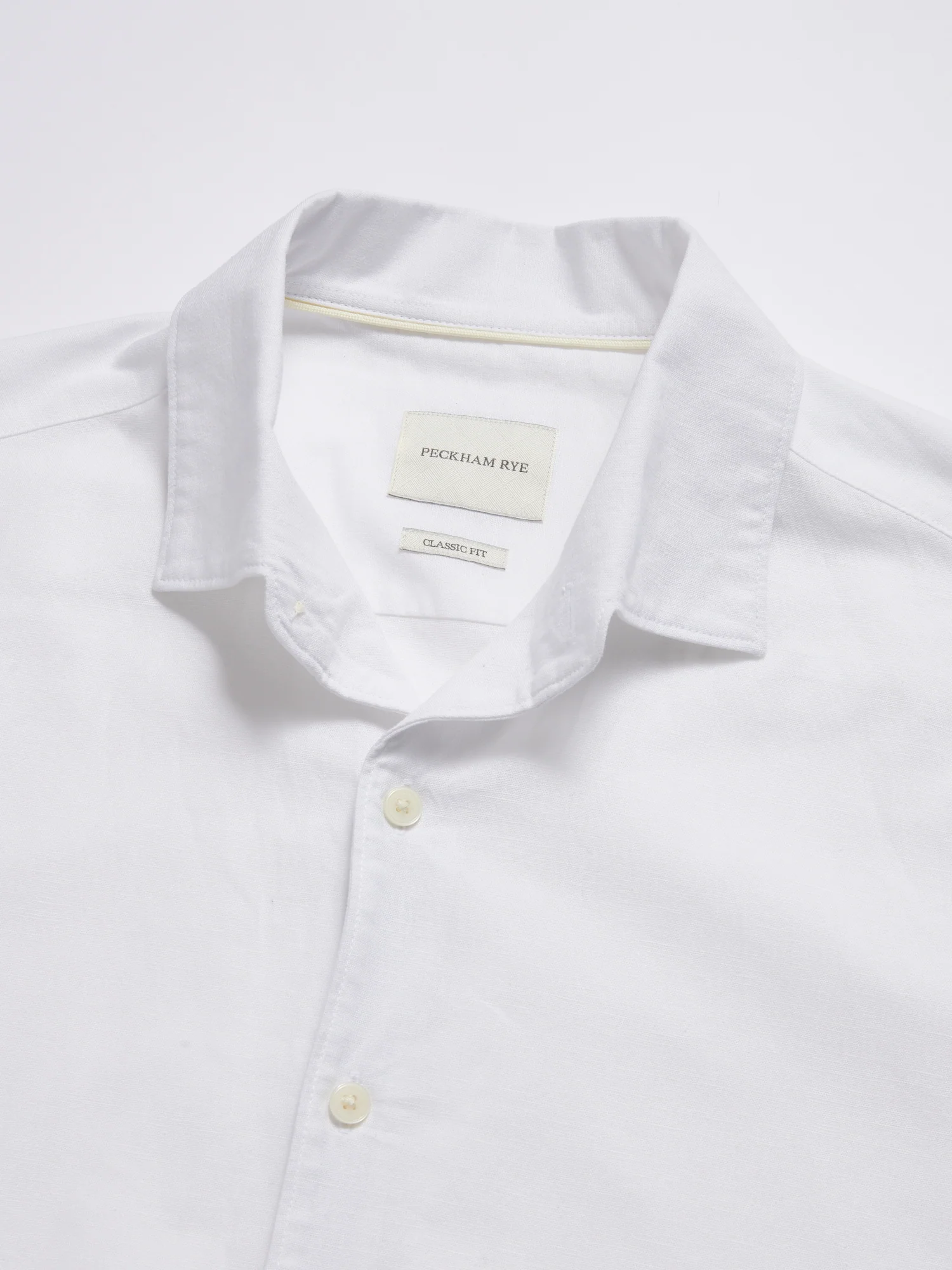 Grove Linen Blend Shirt in Bright White - Image 3