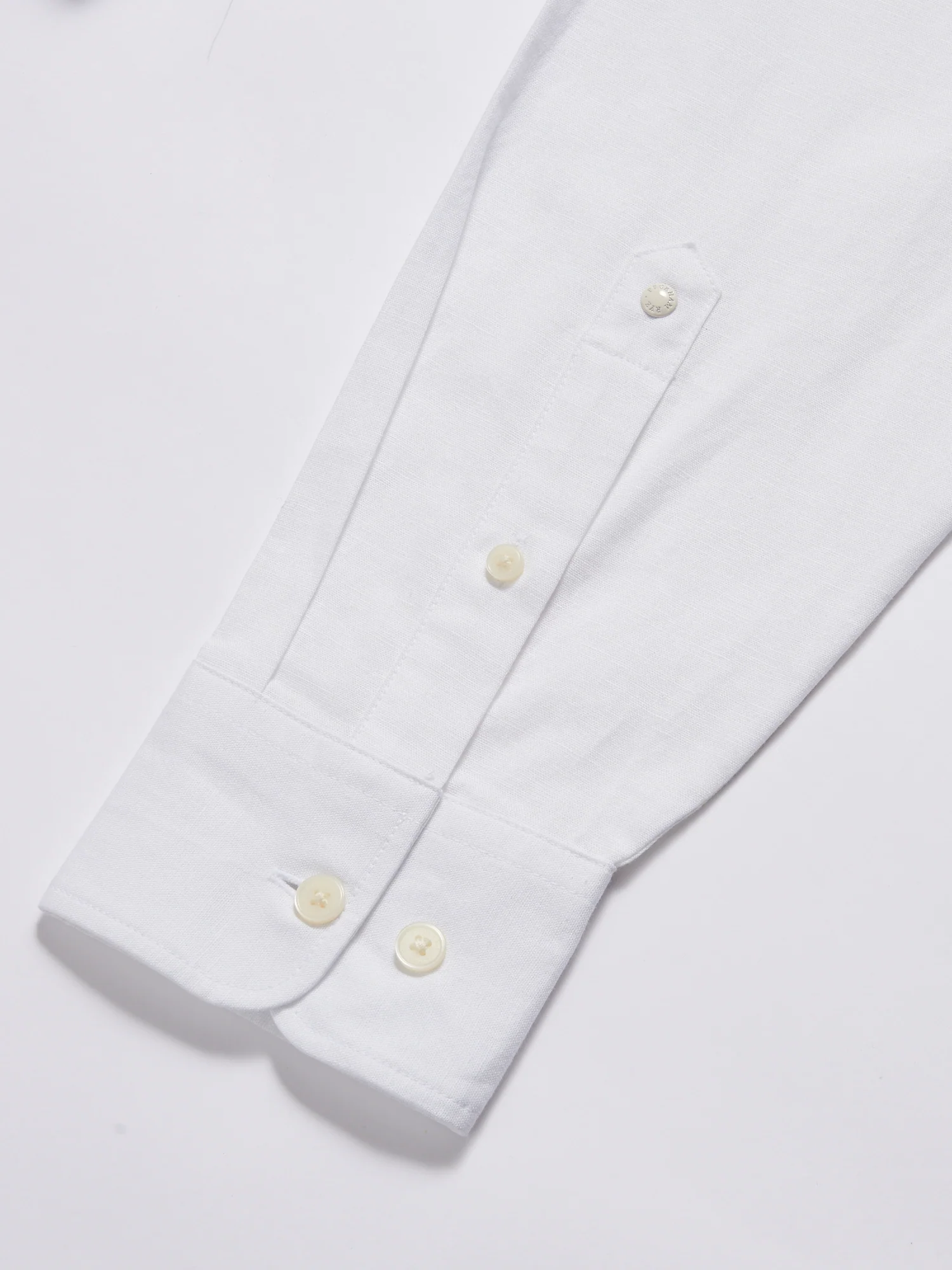 Grove Linen Blend Shirt in Bright White - Image 4