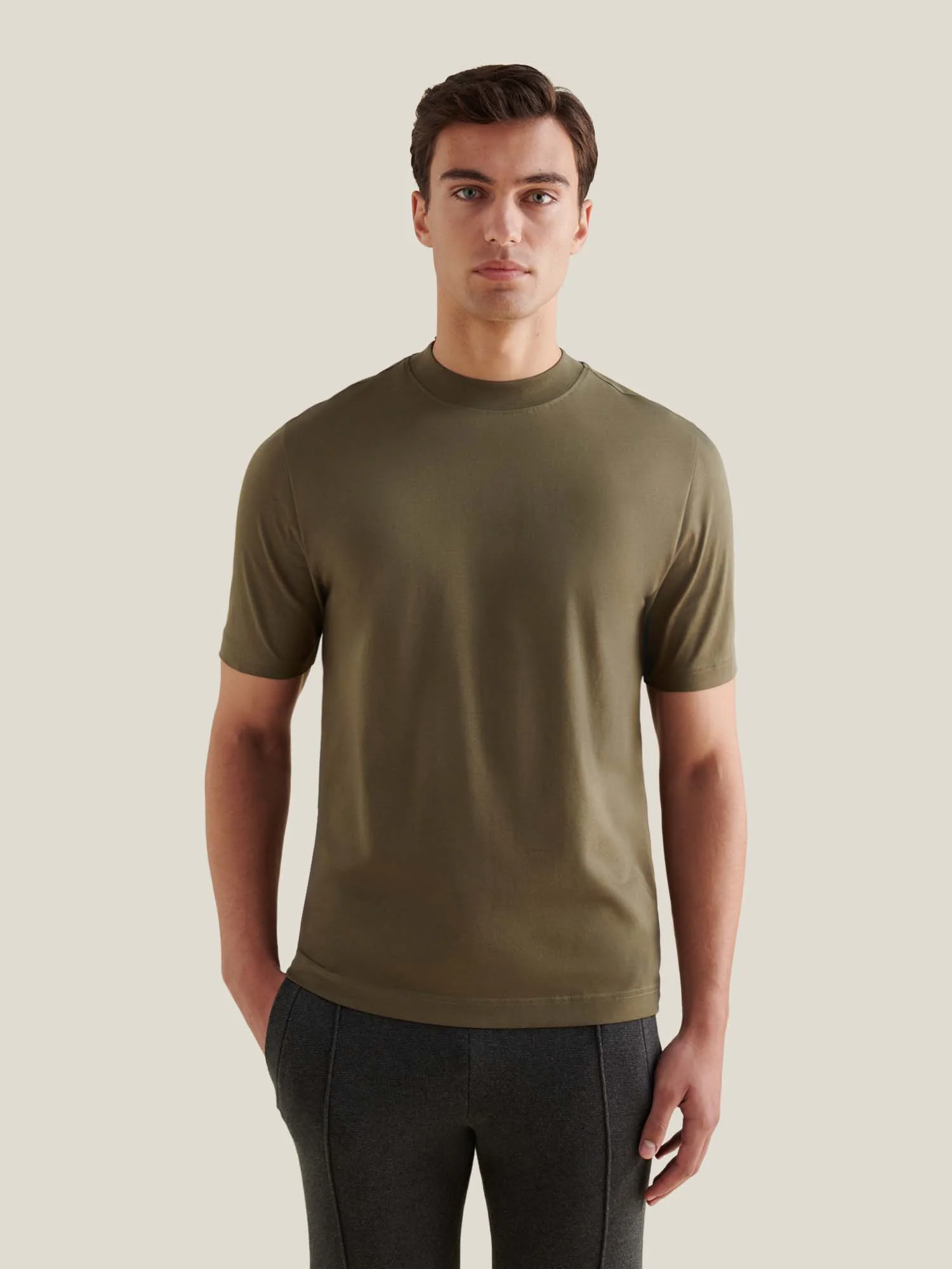 Devonshire Mercerised Cotton T-Shirt in Sea Turtle - Image 8