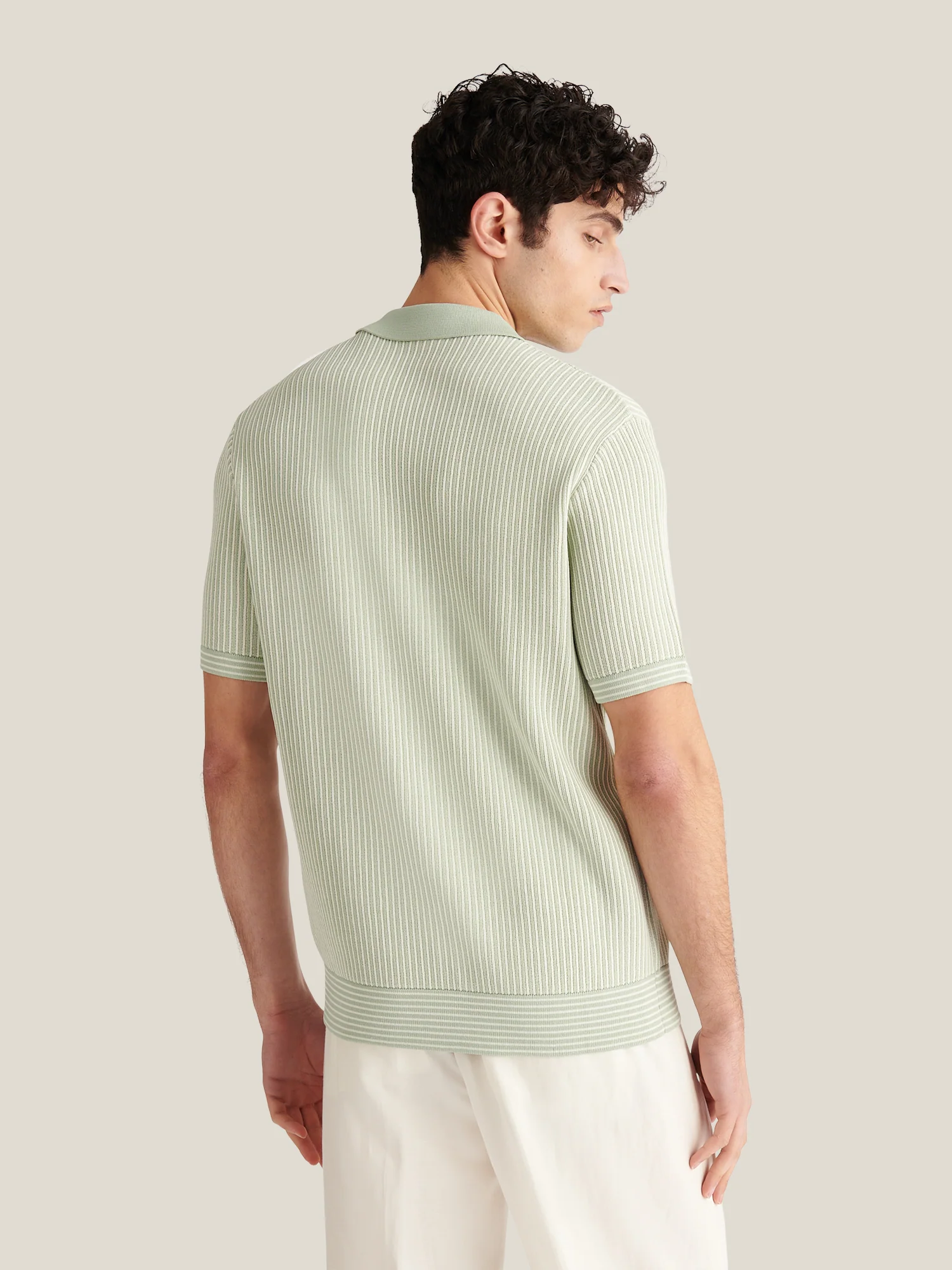 Sidney Revere Knit Polo in Seafoam - Image 6