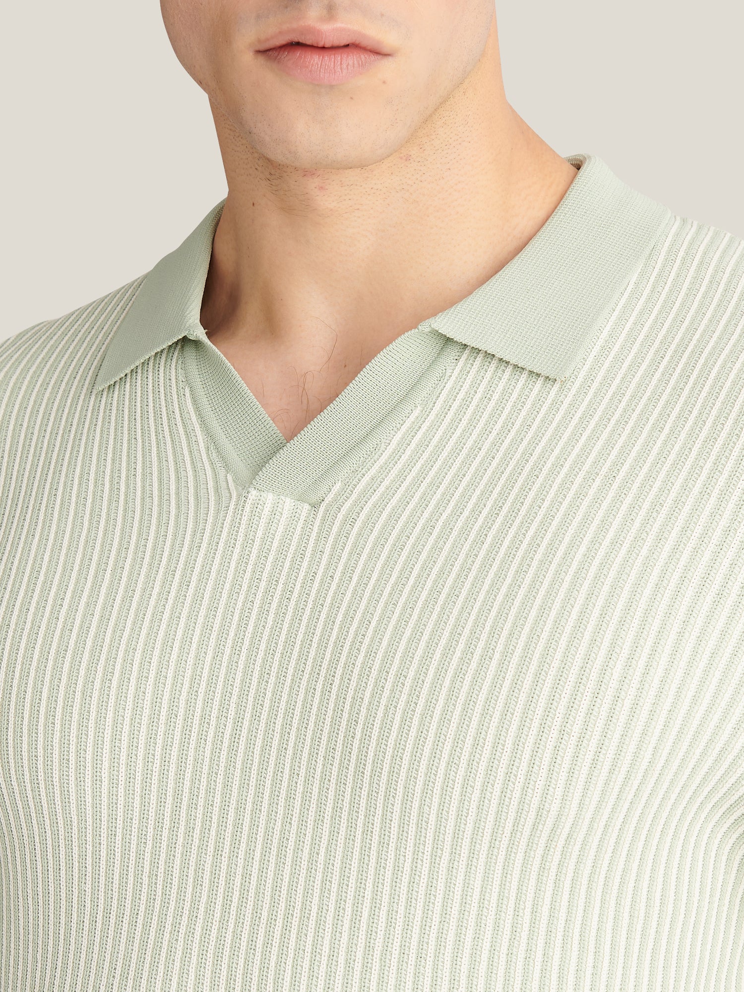 Sidney Revere Knit Polo in Seafoam - Image 8