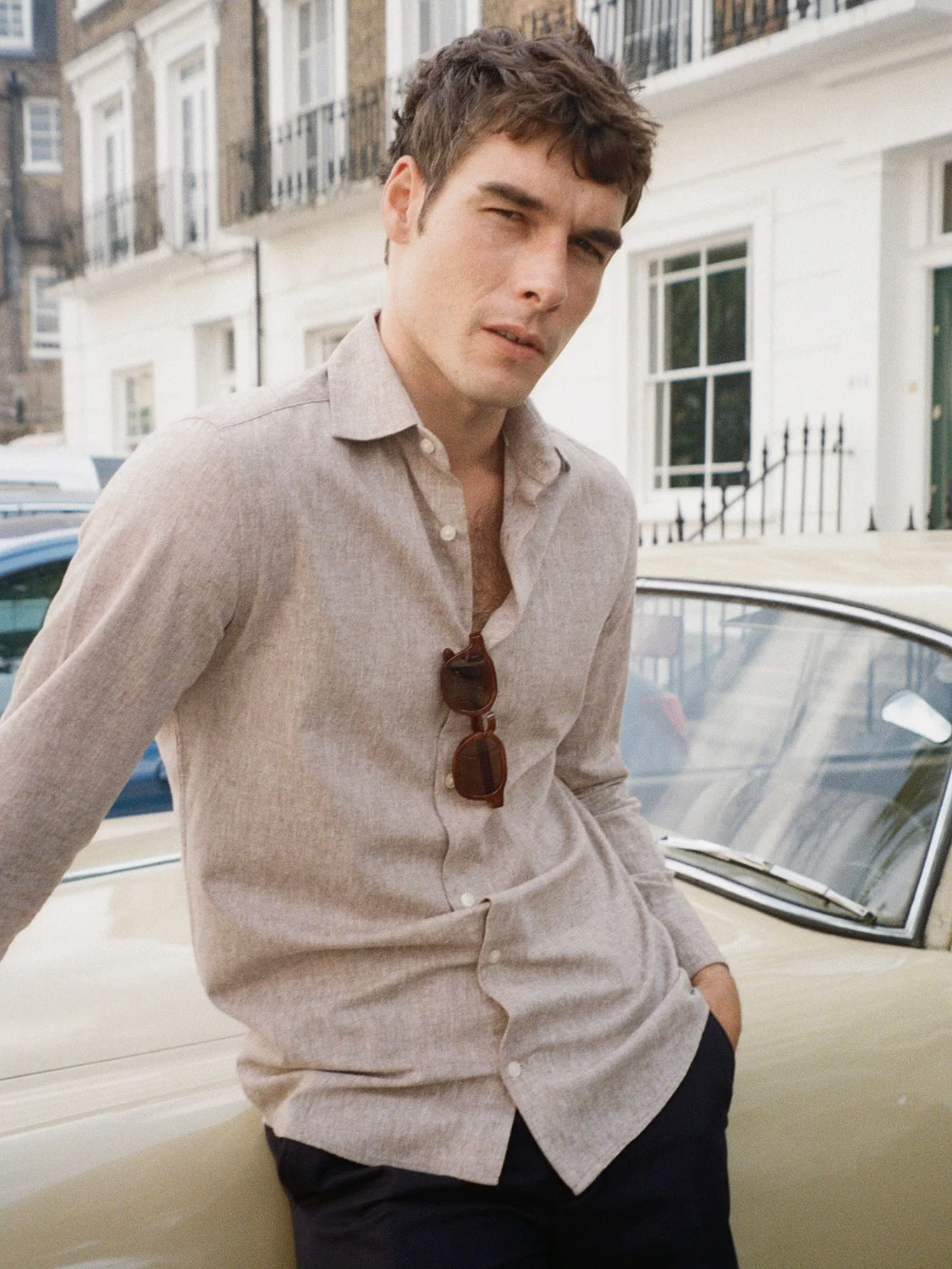 Textured Shirt in Carafe