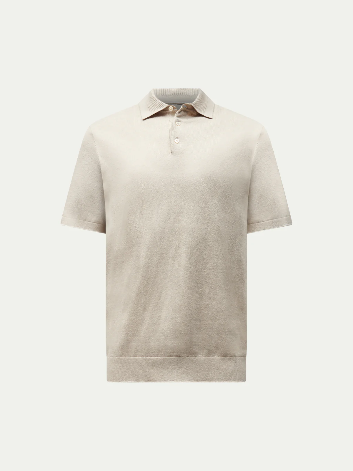 Ocean Textured Knit Polo in Peyote
