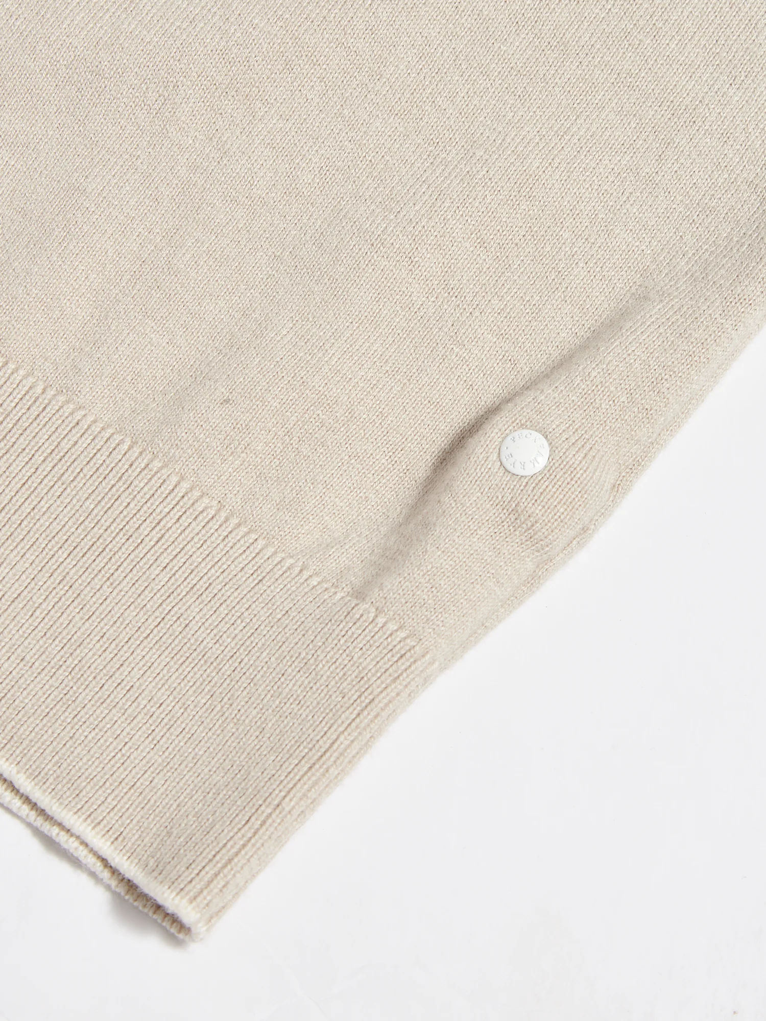 Ocean Textured Knit Polo in Peyote - Image 4